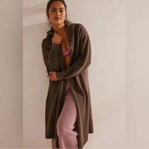 FP Beach Hailee Brown Cardigan Size M